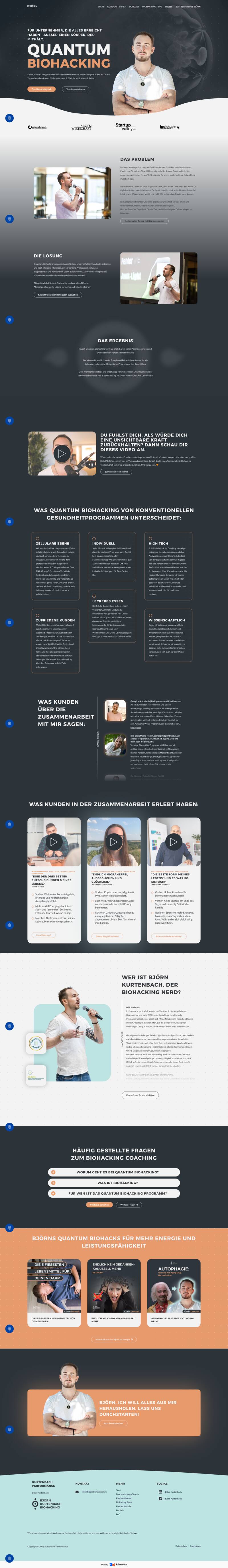Björn Kurtenbach, Website